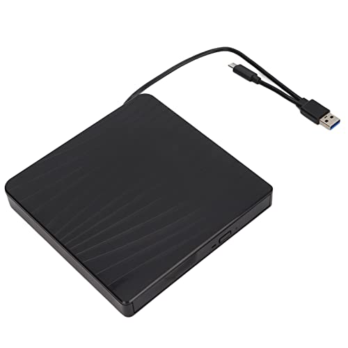 CCYLEZ Externes DVD Laufwerk,USB3.0 CD Brenner Praktisch Praktisch Stabil Zuverlässig Unterstützt DOS Start und Systemwiederherstellungsprobleme,DVD Reader für Laptop PC Windows10/8/7/Vista/XP/Mac OS von CCYLEZ