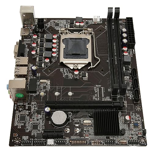 CCYLEZ Gaming-PC-Motherboard, Computer-Motherboard Unterstützt Dual-Channel-DDR3-Speichersteckplätze, H61 ATX-Motherboard für Office-Desktop-Computer von CCYLEZ