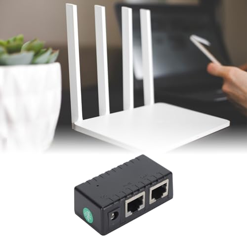 CCYLEZ Gigabit PoE Splitter 5V-48V, 1000M High Speed, Netzteiladapter, Einfache Installation, für Wireless AP, Router, HD Webcam von CCYLEZ