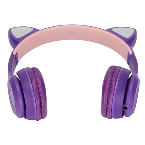 CCYLEZ Kabelloses Bluetooth-Headset, Cartoon-Katzenohr-Kopfhörer, Over-Ear-Kopfhörer, Computer-Gaming-Headset, mit Mikrofon, HiFi-Sound, für PC, Musik，Laptop von CCYLEZ