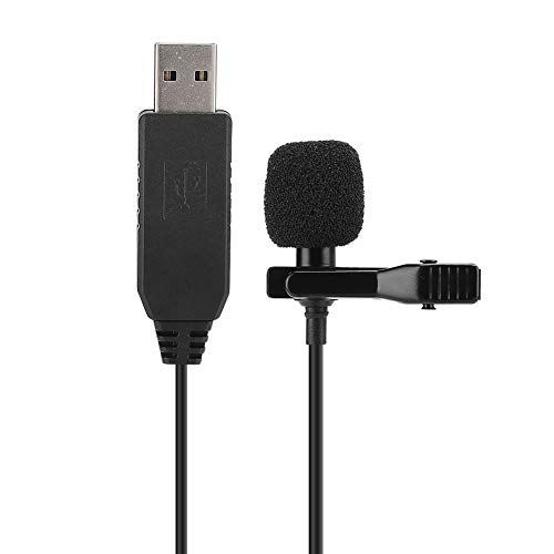 CCYLEZ Lavalier-Mikrofon, Kragen-USB-Mikrofon, Kabelkondensatormikrofon für die Aufnahme von Live-Sendungen Interview-Gesangsmusik von CCYLEZ