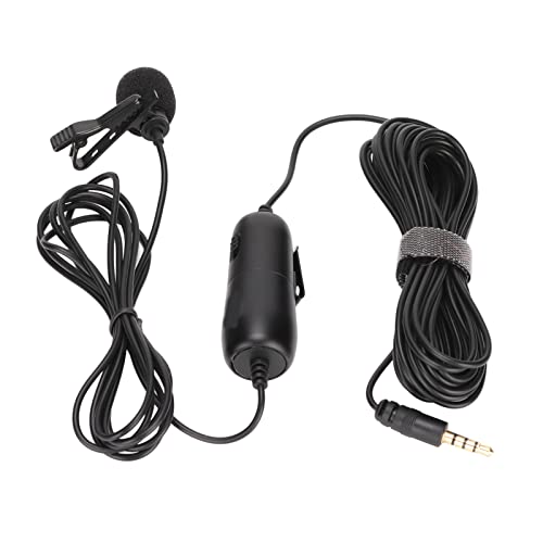 CCYLEZ Omnidirektionales Lavalier-Mikrofon, Live-Broadcast-Mikrofon, Professionelles Ansteckmikrofon, USB-Mikrofon, mit 6,5-mm-Adapter, Zum Aufnehmen von Videos/Vlogs/Podcasts von CCYLEZ