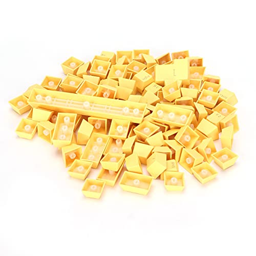 CCYLEZ Keycaps PBT 108 Tasten, ergonomisches Design, bunt, für mechanische Tastatur 61/64/87/104/108 (Gelb) von CCYLEZ