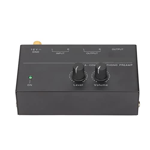 CCYLEZ PP500 Phono Plattenspieler Vorverstärker, Elektronischer Audio Stereo Phonographen Vorverstärker, Rauscharmer Plattenspieler Vorverstärker, RCA Eingang, RCA von CCYLEZ