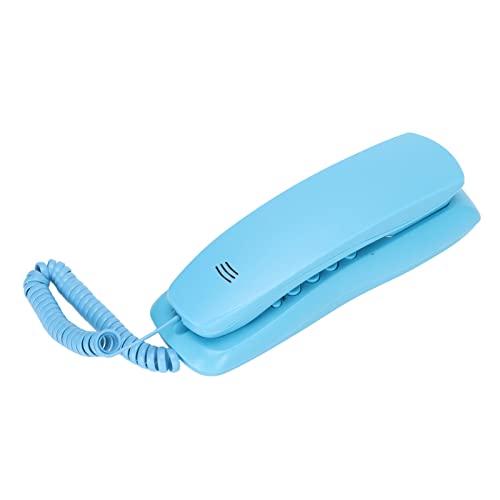 CCYLEZ Schnurgebundenes Wandtelefon, Schnurgebundenes Tischtelefon, Festnetztelefon， Hoteltelefon, mit Stummschaltungs- und Wahlwiederholungsfunktion, Plug and Play, für Büro, Zuhause und Hotel(Blau) von CCYLEZ