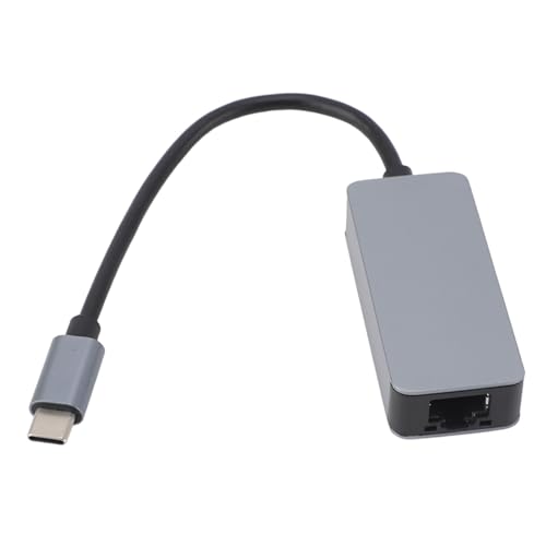 CCYLEZ USB-C-auf-Ethernet-Adapter, Hochgeschwindigkeitsübertragung, Typ-C-auf-RJ45-Gigabit-Ethernet-LAN-Netzwerkadapter, Leicht, Plug-and-Play, für Windows 7/8/8.1/10 für OS X 10.6 Bis von CCYLEZ