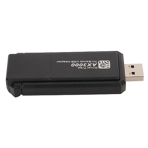 CCYLEZ USB Netzwerkkarte für Win 10 11, 3000 Mbit/s WiFi 6E Netzwerkadapter mitBand WLAN, USB3.0 Verbindung, WLAN Dongle für PC, Laptop, Desktop von CCYLEZ