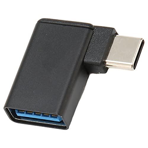 CCYLEZ USB-auf-Typ-C-Adapter, 90-Grad-Buchse auf Stecker, Rechtwinklig, Plug-and-Play-USB-auf-USB-C-Anschluss für PC-Laptop-Spielekonsolen von CCYLEZ