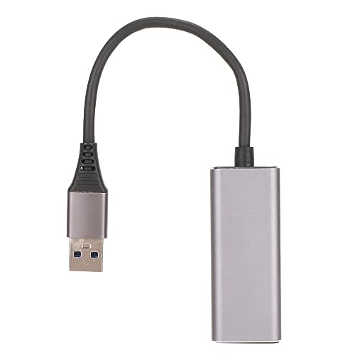 CCYLEZ USB-zu-RJ45-Adapter, 1 Gbit/s Tragbarer USB-zu-Ethernet-Adapter aus Aluminiumlegierung für Laptop-Tablet-Desktop, Plug-and-Play-Hub mit RJ45-Gigabit-Ethernet von CCYLEZ