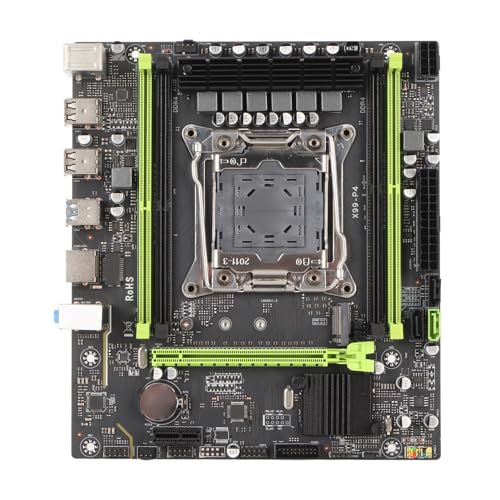 CCYLEZ X99 P4 Motherboard, X99 P4 Mainboard Dual Channel DDR4 6 Phasen Netzteil LGA 2011 3 Computer Gaming Motherboard für Desktop-PC von CCYLEZ