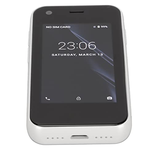 CCYLEZ XS11 -Smartphone, 3G, Kleines Quad-Core-Geschenktelefon, 2,5-Zoll-Bildschirm, 1 GB 8 GB, 2 Kartensteckplätze, für 6.0, 1000-mAh-Akku, mit Geringem Gewicht, Unterstützt (White) von CCYLEZ