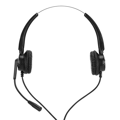 Call Center Headset, 510D Computer Kopfhörer Eingebautes Flexibles verstellbares Mikrofon, Service Telefon Telefon Headset Einstellbarer komfortabler Kommunikationskopfhörer von CCYLEZ