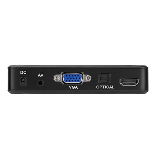 Ccylez HDMI-Konverter, HDMI 1080P HD-Audio- und Video-Multimedia-Player mit IR-Fernbedienung 110V-240V, Techole 3 Aluminium-HDMI-Splitter mit Fernbedienung(#2) von CCYLEZ