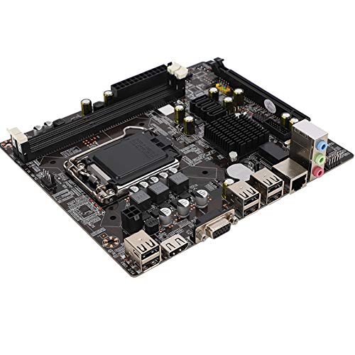 DDR3-Motherboard, H81 LAG1150 Desktop-Motherboard mit HDMI SATA 2.0 USB 2.0-Unterstützung VGA + HDMI Dual Output, kompatibel mit DDR3 Desktop Memory 1066/1333/1600 von CCYLEZ