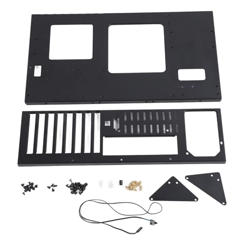 DIY-Computer-Motherboard-Gehäuse-Rack, Offenes Gehäuse-Rack für ATX, M ATX, ITX-Motherboard, Unterstützt 1 SSD, 1 HDD, Motherboard-Chassis-Set von CCYLEZ