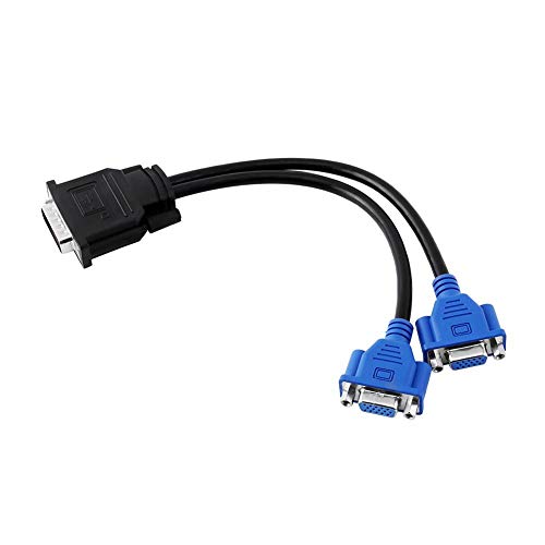 DMS-59 Pin Stecker auf 2 VGA 15 Pin Buchse Splitter Adapterkabel Kabel für , VGA Splitter Adapterkabel, 2 Wege VGA Splitter, VGA Splitter von CCYLEZ