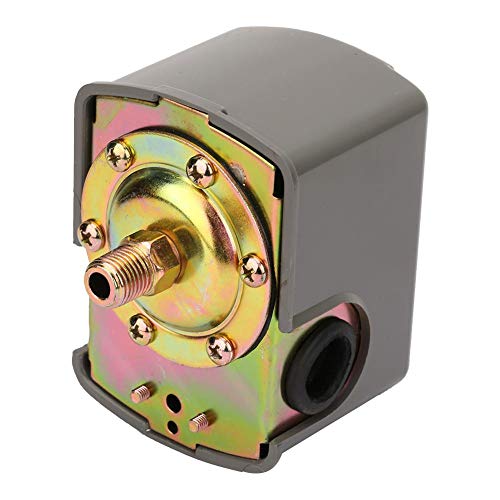 Druckregelschalter, 0,8-5,0 bar Druckpegelschalter für Wasserpumpe Einstellbarer Doppelfederpol G1/4 " von CCYLEZ
