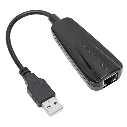 Ethernet Adapter, Steckbarer LAN Netzadapter, USB auf RJ45, 10/100 Mbit/s, mit LED Monitorleistung, Kompatibel für Windows, Linux, OS X von CCYLEZ