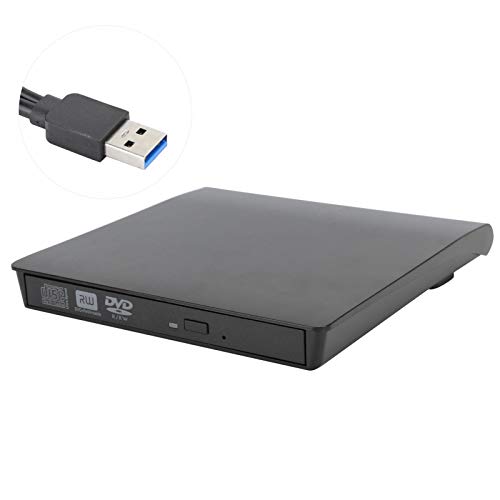 Externes CD-Laufwerk, externes optisches Laufwerk, mobiles Dual-Port-USB C-USB3.0-DVD-Laufwerk für Laptops, tragbarer CD/DVD/RW-Player(1) von CCYLEZ