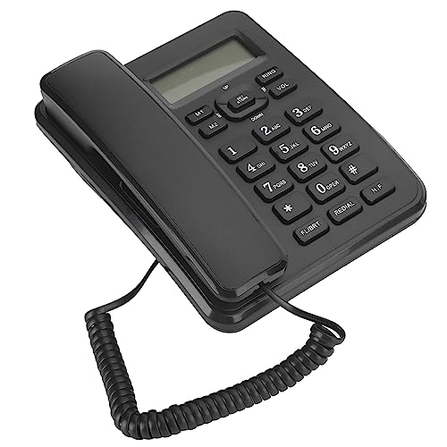 Festnetztelefon mit Festnetzanschluss,DTMF/FSK Dual Systemtelefon,ABS Festnetztelefon,Schnurgebundenes Festnetztelefon für Heimbüros,Alarm/Doppelverknüpfungsspeicherfunktion von CCYLEZ