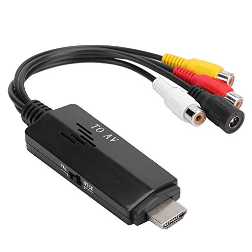 Für HDMI zu AV Konverter 1080P HD Konverter Adapterkabel Stecker zu Buchse für TV VCR DVD, PVC Konverter Kabel Konvertieren Sie HD für HDMI Signale in HD Kameras von CCYLEZ