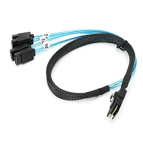 G0101 -SAS-Kabel 36P SFF-8087 zu 4SATA-Server Datenleitung Internes HD-SAS-Kabel Computerkabel von CCYLEZ