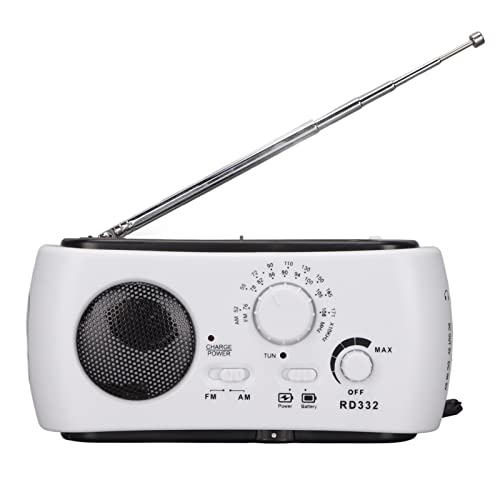 Handkurbel Radio, Tragbares FM AM -Radio mit Taschenlampe, Multifunktionales Notwetterradio, Solar Radio für Stromausfall Im Freien Handkurbel Radio, Tragbares FM AM -Radio mit Taschenlampe, Multifunktionales Notwetterradio, Solar Radio für Stromausfall Im Freien von CCYLEZ