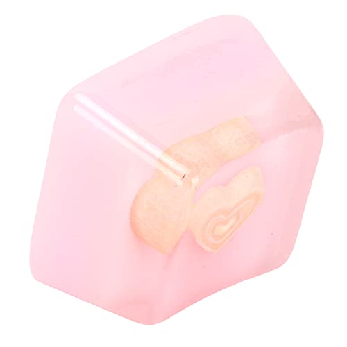 Harz Custom Keycaps, Universal Translucent Tastatur Keycap DIY Transparent Resin Keycap Neuheit Cartoon Style Gaming Keycap Fit für Mechanische Tastatur(rosa2) von CCYLEZ