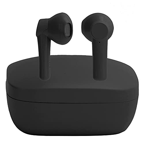Kabellose Halb In Ear Kopfhörer,Bluetooth Stereo Headset mit Ladebox mit LED-Display,Smart Touch Control Bluetooth Kopfhörer für Den Business-Sport(schwarz) von CCYLEZ