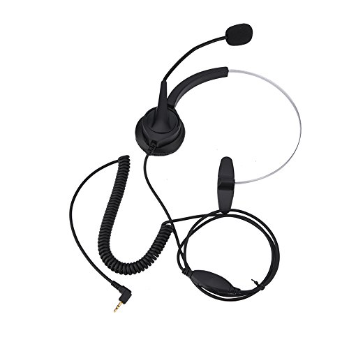 Kabelloses Headset mit 360 ° drehbarem Ohrenschützer, Noise Cancelling Kopfhörer mit Mikrofon, 2,5 mm Callcenter Telefon Ohrhörer, kabelloses Overhead Headset für Büro, Callcenter, GamingGa Kabelloses Headset mit 360 ° drehbarem Ohrenschützer, Noise Cancelling Kopfhörer mit Mikrofon, 2,5 mm Callcenter Telefon Ohrhörer, kabelloses Overhead Headset für Büro, Callcenter, GamingGa von CCYLEZ
