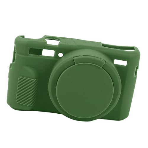 Kamera-Silikonhülle, Präziser Ausschnitt, Weiche Schutzhülle für Kamera, Digitalkamera-Schutzhülle mit Abnehmbarer Objektivabdeckung für G7X2-Kamera (Green) von CCYLEZ