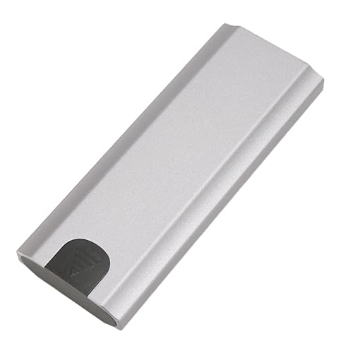 M.2 SATA SSD-Gehäuse, Aluminium NVME SATA SSD-Gehäuseadapter USB 3.1 C Typ 10 Gbit/s Unterstützt UASP Trim, NGFF NVME-Festplattengehäuse von CCYLEZ