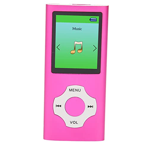 MP3-Player, Tragbarer Musik-Player mit 1,8-Zoll-LCD-Bildschirm, Unterstützt die von UKW-Radio, Digitaler Verlustfreier HD-Player für Studentensport (Rosa) von CCYLEZ