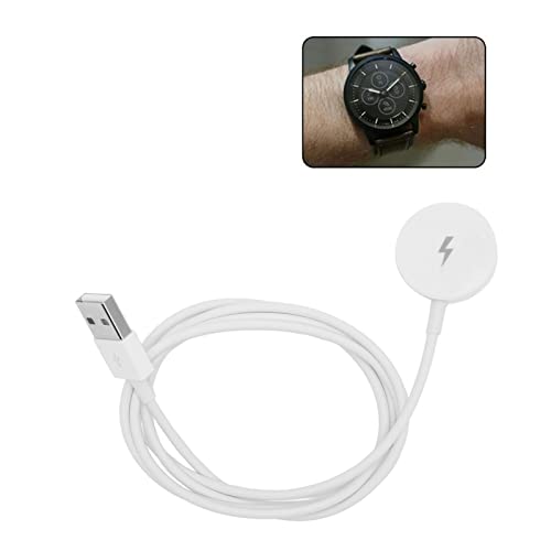 Magnetisches Smartwatch-Ladegerät, Uhrenladegerät mit Mehrfachschutz für Fossil Gen 1 2 3, Smartwatch-Zubehör (Weiss) von CCYLEZ