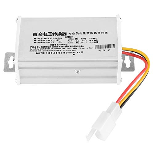 Netzteil Spannungswandler, DC 24V-60V auf 12V 10A 120W Transformator Konverter Wandler DC-DC Spannungswandler für Elektroroller, Hupe, LED, Hernienlampe, Instrumententafel von CCYLEZ