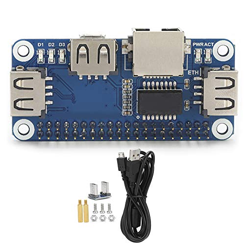 Onboard 3-Port-USB-Erweiterungsmodul, USB-Hub-Splitter-Karte, USB-zu-Ethernet-RJ45-Netzwerkanschluss zum Senden von Nachrichten, Datenübertragung(Blau) von CCYLEZ