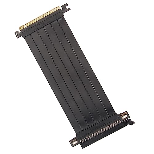 PCIe 3.0 X16 Grafikkarten-Extender-Riser-Kabel, 180 Grad flexibles Grafikkartenkabel, hohe Abschirmung, einfache Installation, stabiles Signal, PCB-Design, weitgehend kompatibel (50 cm) von CCYLEZ