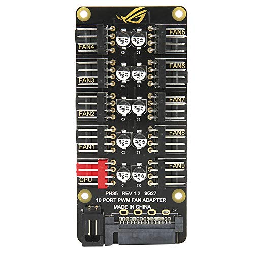 PH35 PWM Lüfter-Hub, Motherboard-Desktop-PC-Controller, PWM Lüfter-Hub-Splitter, unterstützt 3-polige 4-polige CPU-PWM-Lüftersteuerung, Hub, PWM-Gehäuselüfter-Splitter (ph35) von CCYLEZ