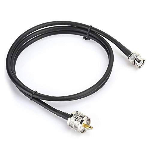 PL259-Kabel zu BNC-HF-Koaxialkabel, 1M UHF-Testkabel von Stecker zu Stecker, Koaxialkabeladapter für Antennen, Funkscanner, Funkgerät von CCYLEZ