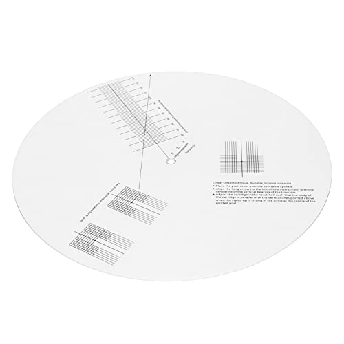 Plattenspieler-Kalibrierungs-Stroboskop-Disc, Plattenspieler-Phono-Drehzahlmesser, LP-Stroboskop-Disc, Kalibrierungs-Entfernungsmesser, Kopfkalibrierung, 33/45/78 U/min für Schallplattenspieler von CCYLEZ