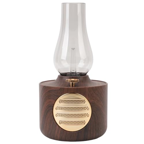 Retro Kerosin-Lautsprecher, Vintage Laterne mit Nachttischlampen-Funktion,5.0, Klarer Sound, Eingebauter 1200mAh Akku, für Schlafzimmer, Café, Bar (outnerf) von CCYLEZ