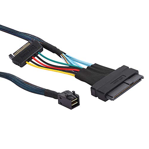 SAS-Kabel, SAS-Kabel SFF8643 zu SFF8639 15P Power Line Server-Anschluss HDD-Adapter, Verwendung für Server/Festplatte/Computer-Host von CCYLEZ