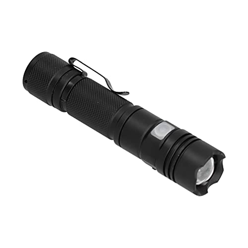T6 Clip-On LED-Taschenlampe, USB-aufladbare superhelle Mini-Taschenlampe für Notfälle im Freien, 4-Gang-Lichtemissionsmodi einstellbar, Einstellbarer Lichtemissionsbereich von CCYLEZ