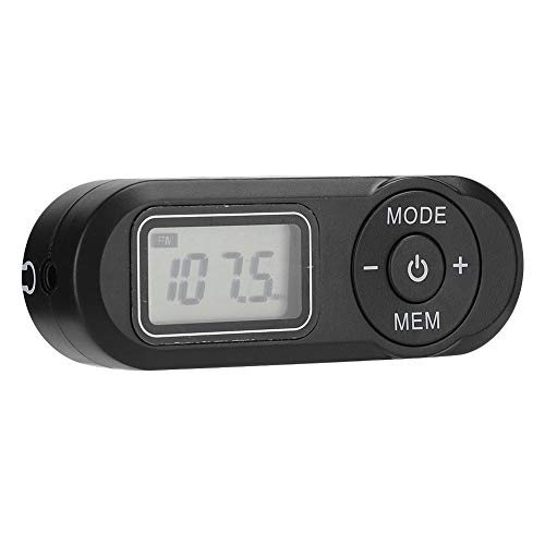 Tragbares Radio, 1.1 Zoll LCD Bildschirm Digital FM Taschenradio Musik Player mit Power-Off Speicherfunktion, Φ3.5 mm externem Kopfhörer, Ideal für Sport Wandern von CCYLEZ