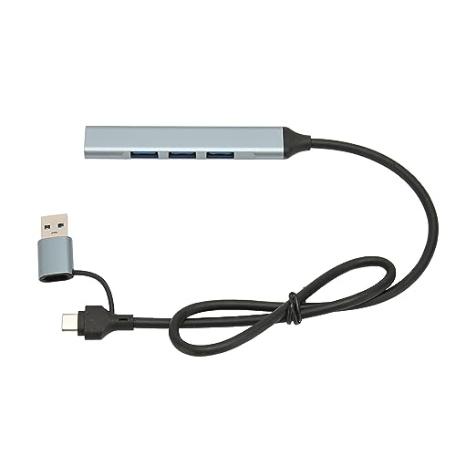 USB C Hub 4 Ports, USB Hub Typ C Dockingstation, 5Gbps High Speed, Aluminiumlegierung Multi Purpose, Widely Compatible with Keyboard, Mouse, USB Flash Drive, Printer von CCYLEZ