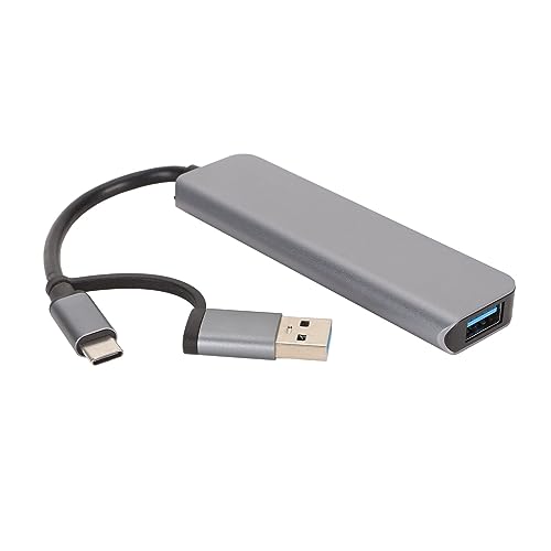 USB C Hub 5 in 1, 5Gbps USB 3.0 Dockingstation, mit 3 USB Ports, Speicherkarte Unterstützung bis zu 256GB, kompatibel mit Win 10 8 8.1 7 Vista XP von CCYLEZ