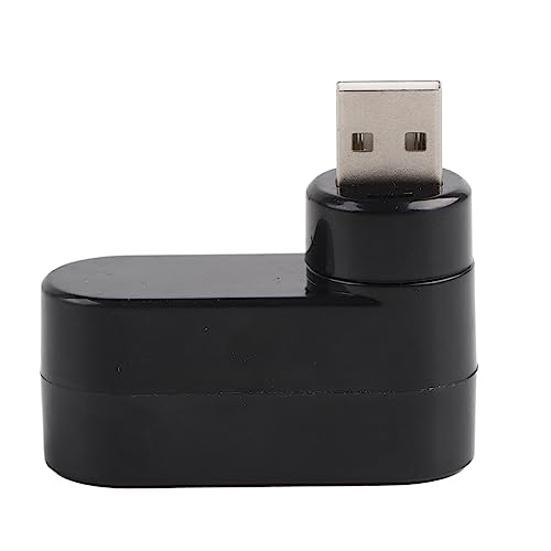 USB Hub Anschlüsse, 3 Anschlüsse USB 2.0 Miniadapter Dock Kompatibel mit USB 1.0/2.0/1.2, um 180 Grad Drehbarer USB Adapter Für Win XP/ME / WIN7 / Vista / Linux2.4 / OS(schwarz) von CCYLEZ