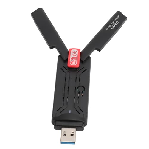 USB-WLAN-Adapter für Desktop-Laptop-PC, 2,4 G 5 G 6 G Dreiband-Netzwerkadapter, USB 3.0, Hochgeschwindigkeitsübertragung, für Windows 10/11 von CCYLEZ