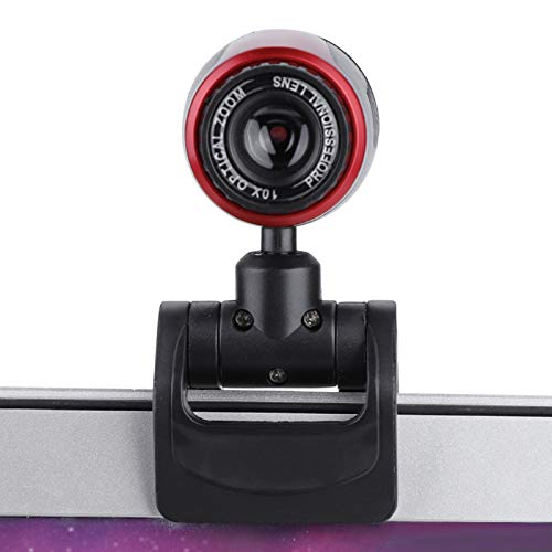 USB2.0 HD-Webcam, 360 Grad Drehbare Clip-on-PC-Kamera 300.000 Pixel Plug & Play mit CMOS-Unterstützung Manueller Fokus für Videokonferenzen, Zuhause, Büro, Online-Bildung von CCYLEZ