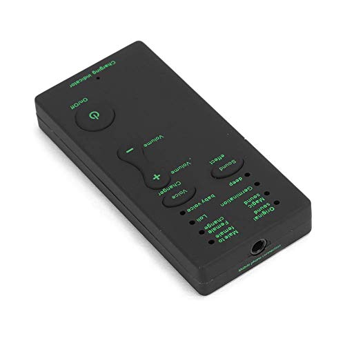 Voice Changer Gerät,tragbare Soundkarte mit 7 Voice Effekten,Stereo Audio Sound Changer Für Wechat, Live und Sing,Voice Disguiser für PS4 Handy Computer Laptop von CCYLEZ